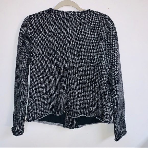 Gap grey knit zippered blazer jacket womens large - Picture 5 of 7